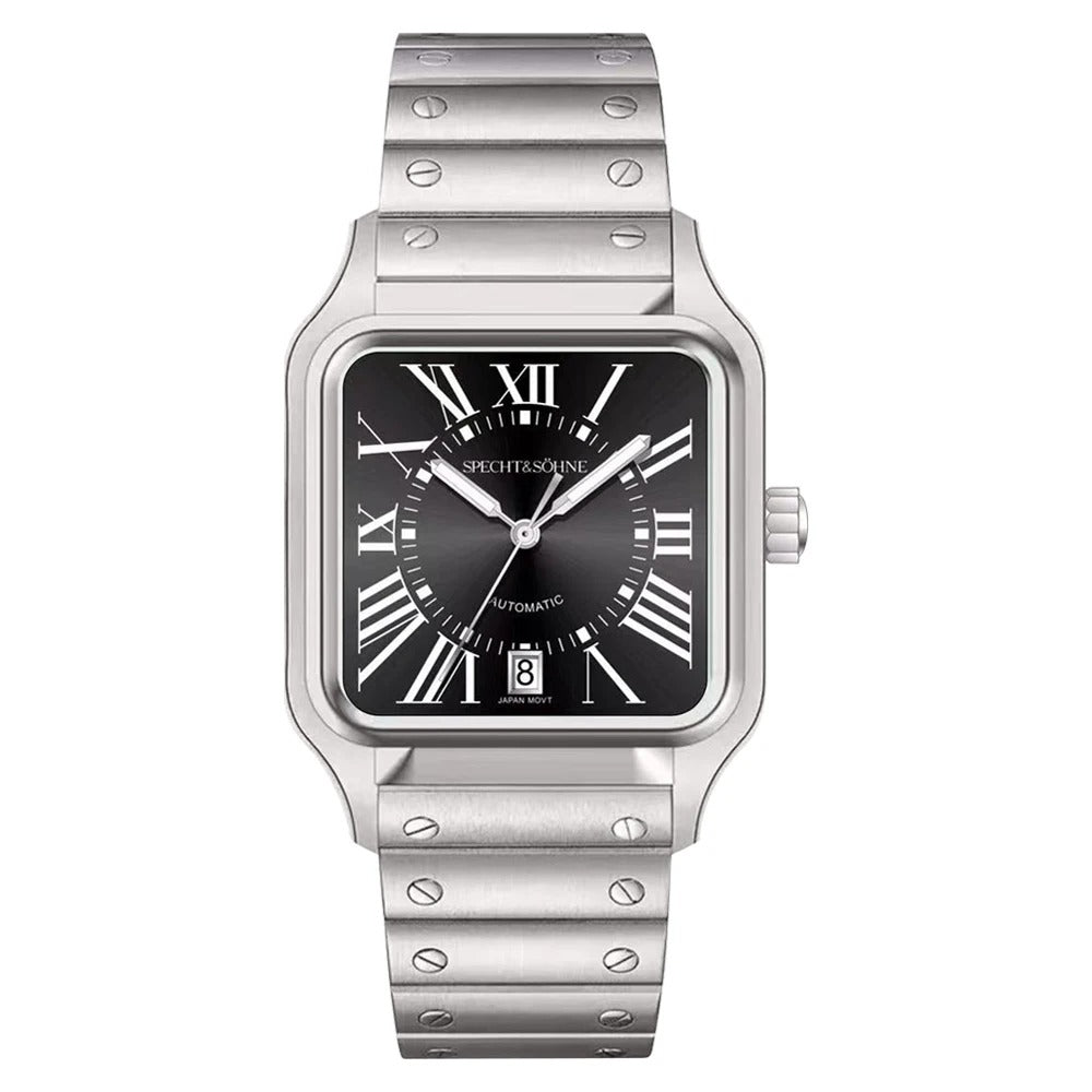 Specht & Söhne SP0011 Automatikuhr | Quadratisch Miyota 8215 Saphirglas 37x47mm