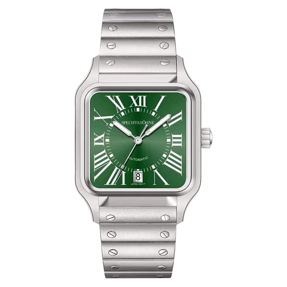 Specht & Söhne SP0011 Automatikuhr | Quadratisch Miyota 8215 Saphirglas 37x47mm