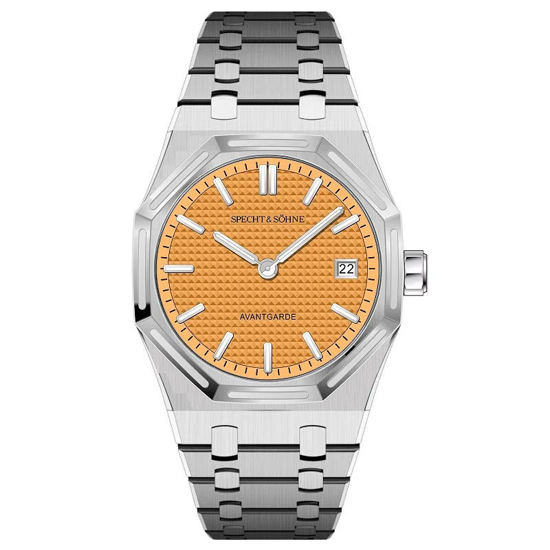 Specht & Söhne SP0030 Quarzuhr | Achteck Tapisserie VX3K Saphirglas 38mm