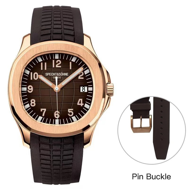 Herrenuhr Automatik Miyota 8215 | Silikonarmband Saphirglas 40mm | 4 Farben