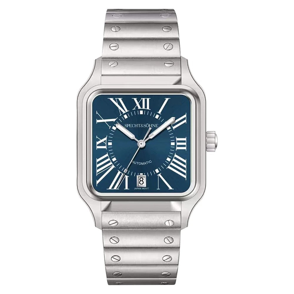 Specht & Söhne SP0011 Automatikuhr | Quadratisch Miyota 8215 Saphirglas 37x47mm
