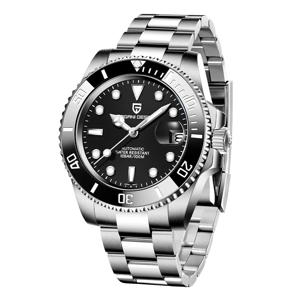 Pagani Design 1661 NH35 - Herren-Automatikuhr mit Datum 40 mm