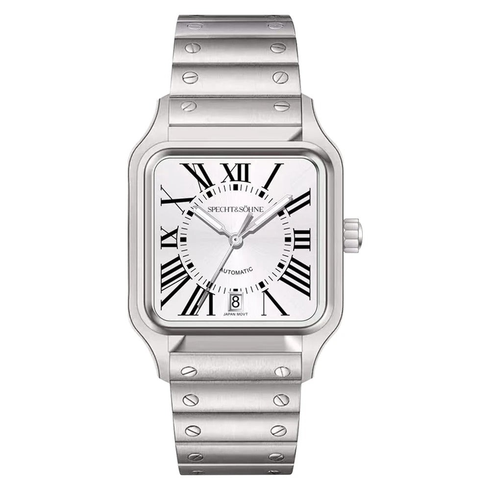 Specht & Söhne SP0011 Automatikuhr | Quadratisch Miyota 8215 Saphirglas 37x47mm