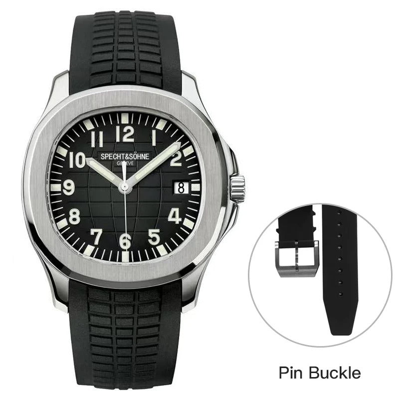 Herrenuhr Automatik Miyota 8215 | Silikonarmband Saphirglas 40mm | 4 Farben