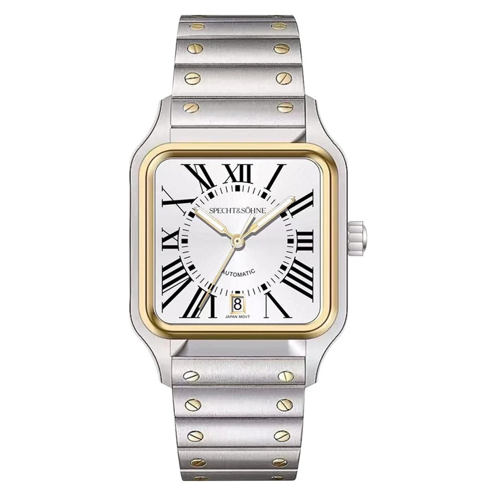 Specht & Söhne SP0011 Automatikuhr | Quadratisch Miyota 8215 Saphirglas 37x47mm