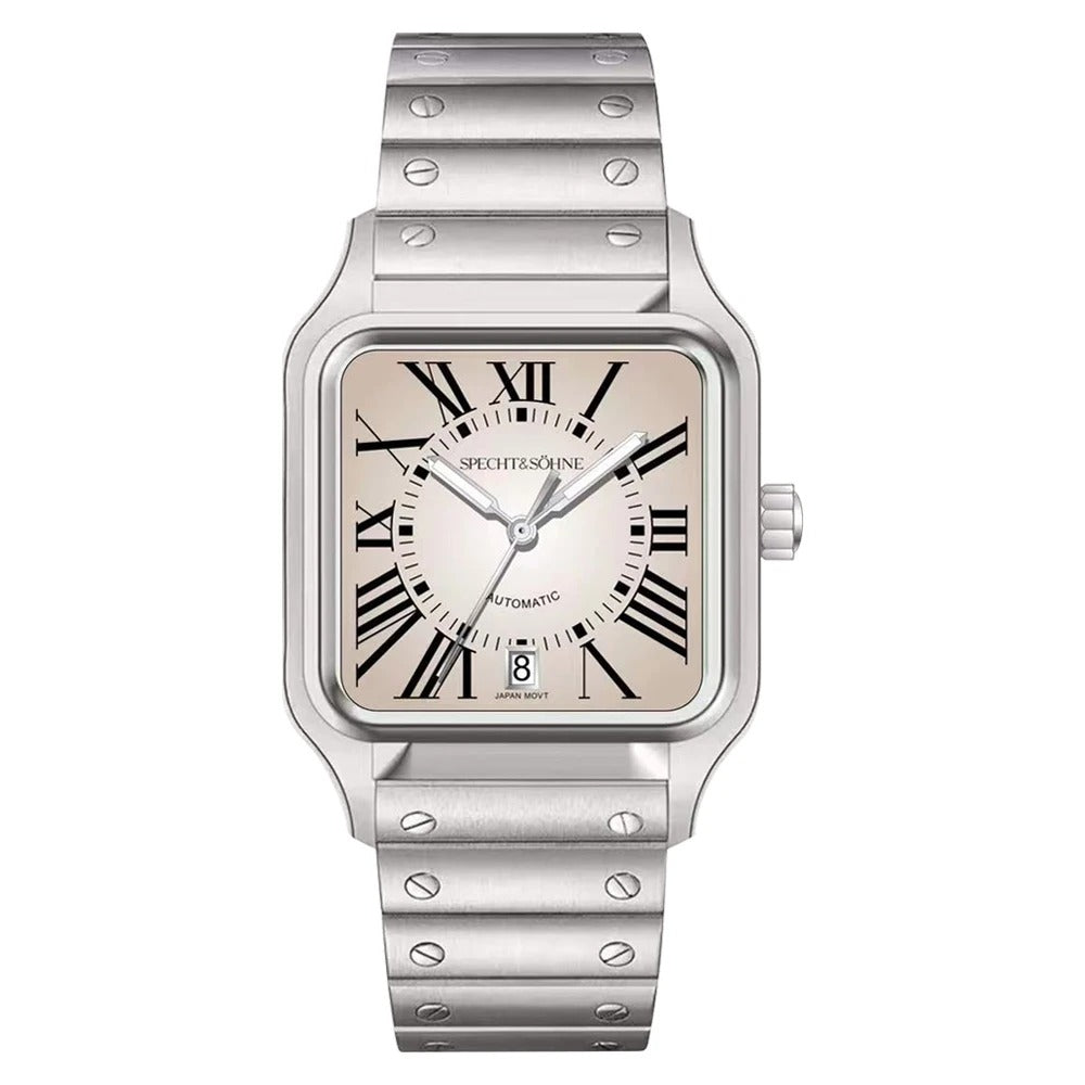 Specht & Söhne SP0011 Automatikuhr | Quadratisch Miyota 8215 Saphirglas 37x47mm