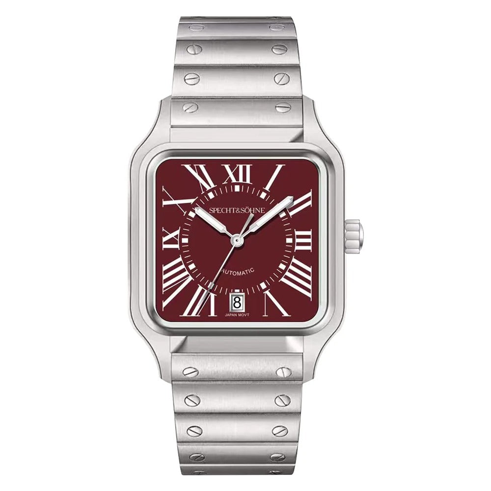Specht & Söhne SP0011 Automatikuhr | Quadratisch Miyota 8215 Saphirglas 37x47mm