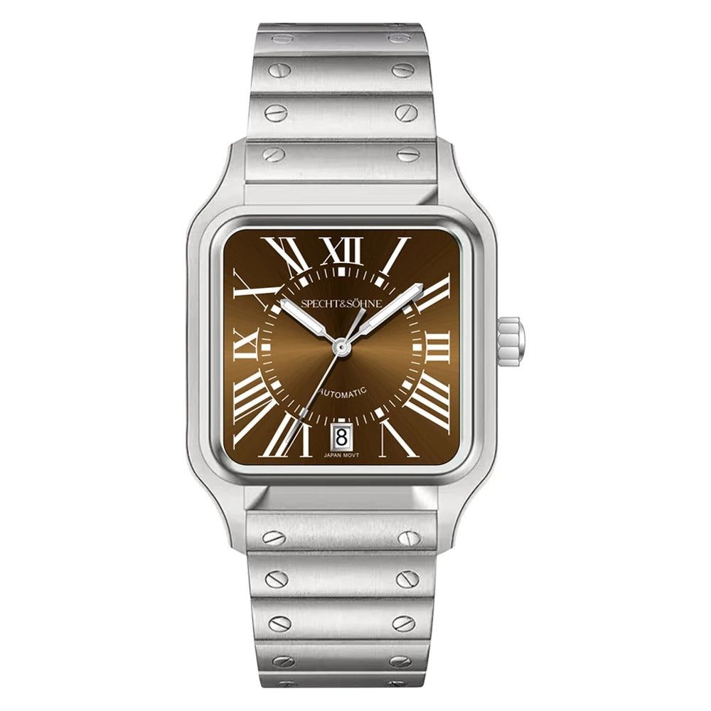 Specht & Söhne SP0011 Automatikuhr | Quadratisch Miyota 8215 Saphirglas 37x47mm